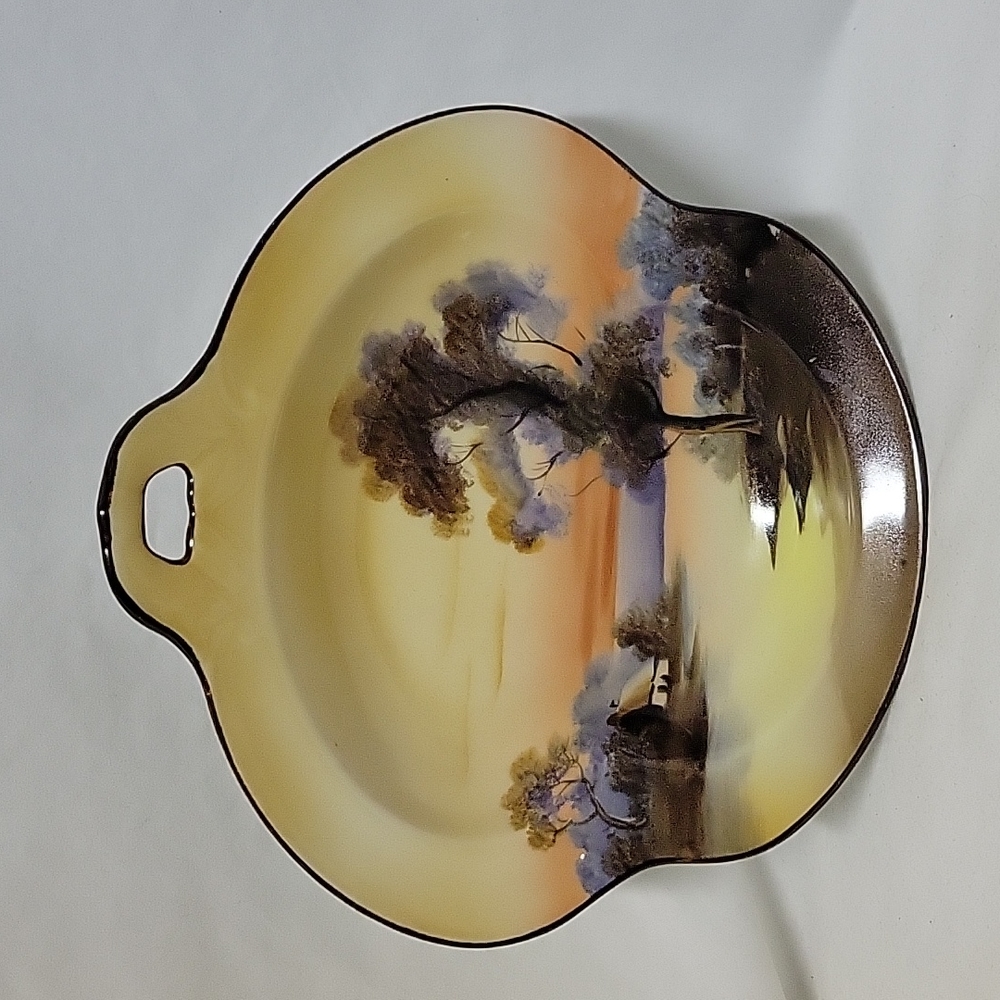 Noritake Hand Painted Dish, Vintage
